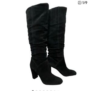 Nine West Suede Boots. Heeled knee high 8.5